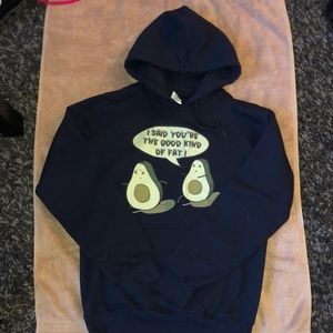 Navy Blue Funny Hoodie
